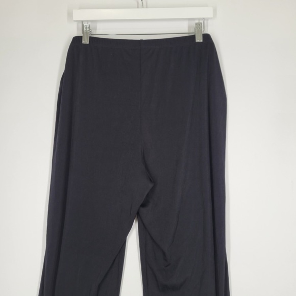 Chicos Travelers Black Ribbed Knit Pull On Pants Womens Size 3 XL Slinky - Picture 3 of 9